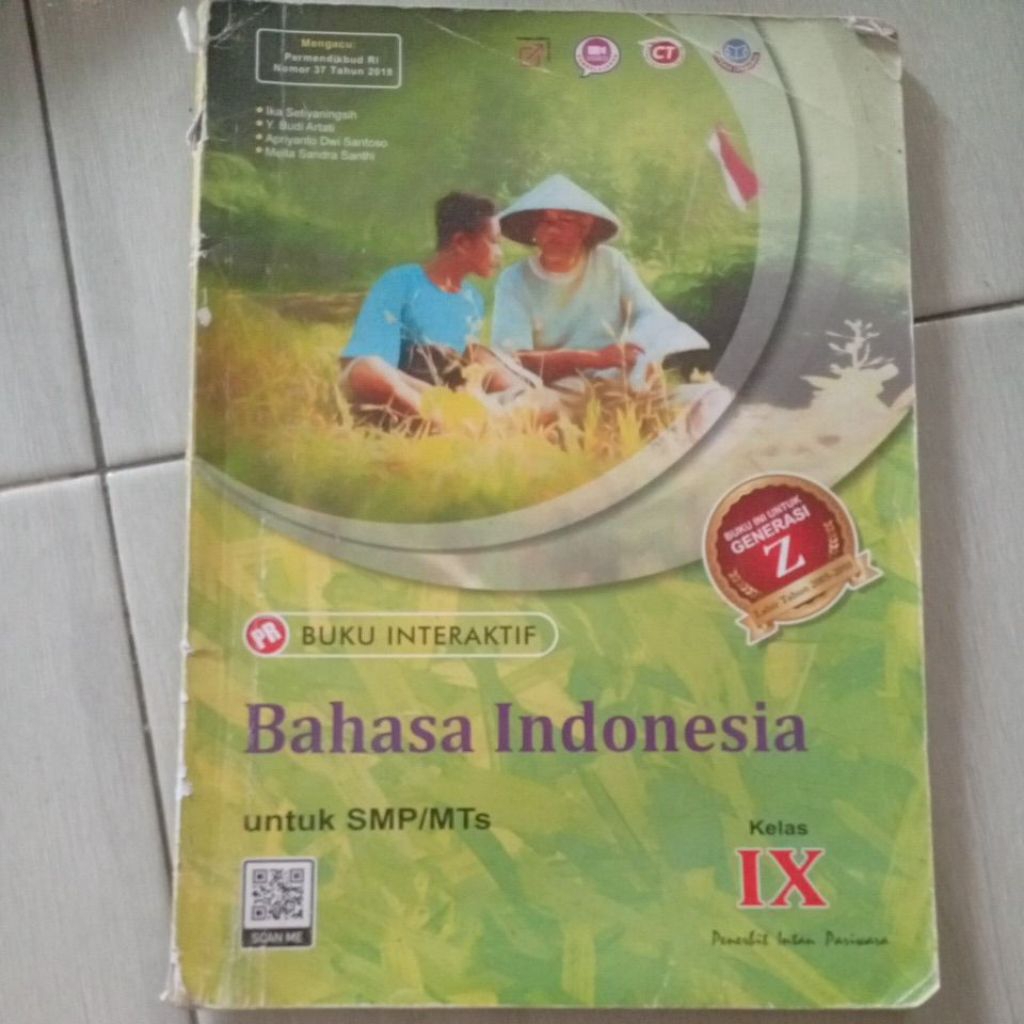PRELOVED BUKU BEKAS LKS Bahasa Indonesia kelas 9 tingkat sma penerbit intan pariwara