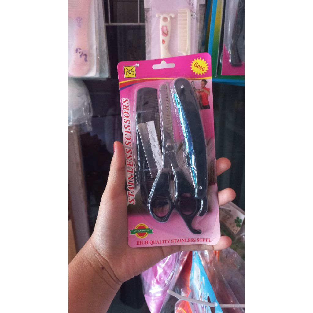 SET SISIR SASAK / SET SISIR POTONG RAMBUT / GUNTING POTONG RAMBUT