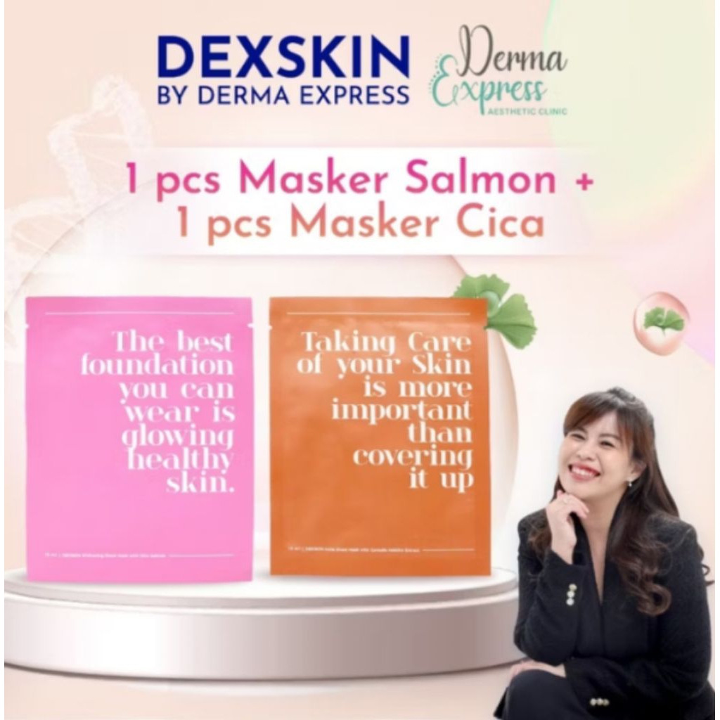 DEXSKIN BY DERMA EXPRESS Masker Salmon & Masker Cica