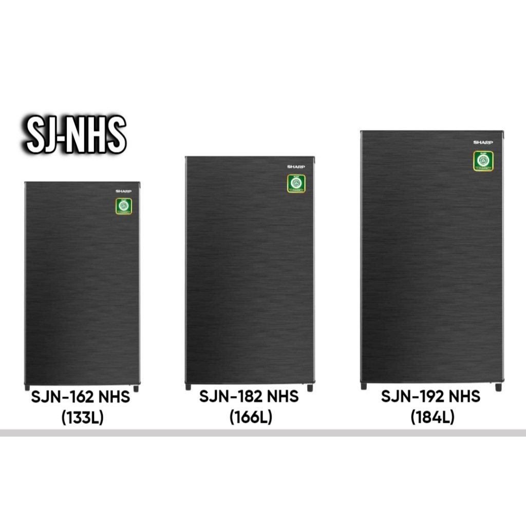 Kulkas Sharp 1 Pintu - SJ162NHS/SJ182NHS/SJ192NHS Kirei