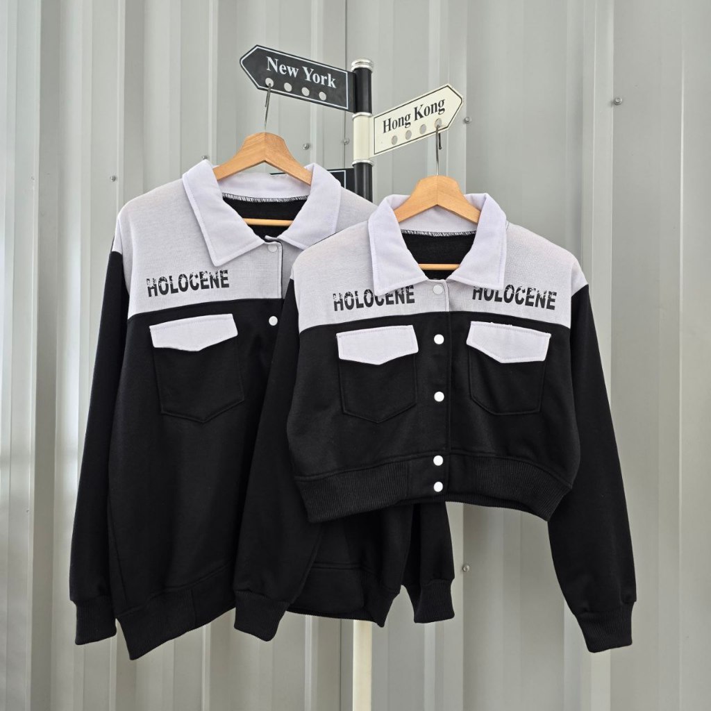 HOLOCENE Paket Couple (Isi 2) Jaket Hoodie Pasangan Pria Wanita | Baju Couple Sahabat Keren