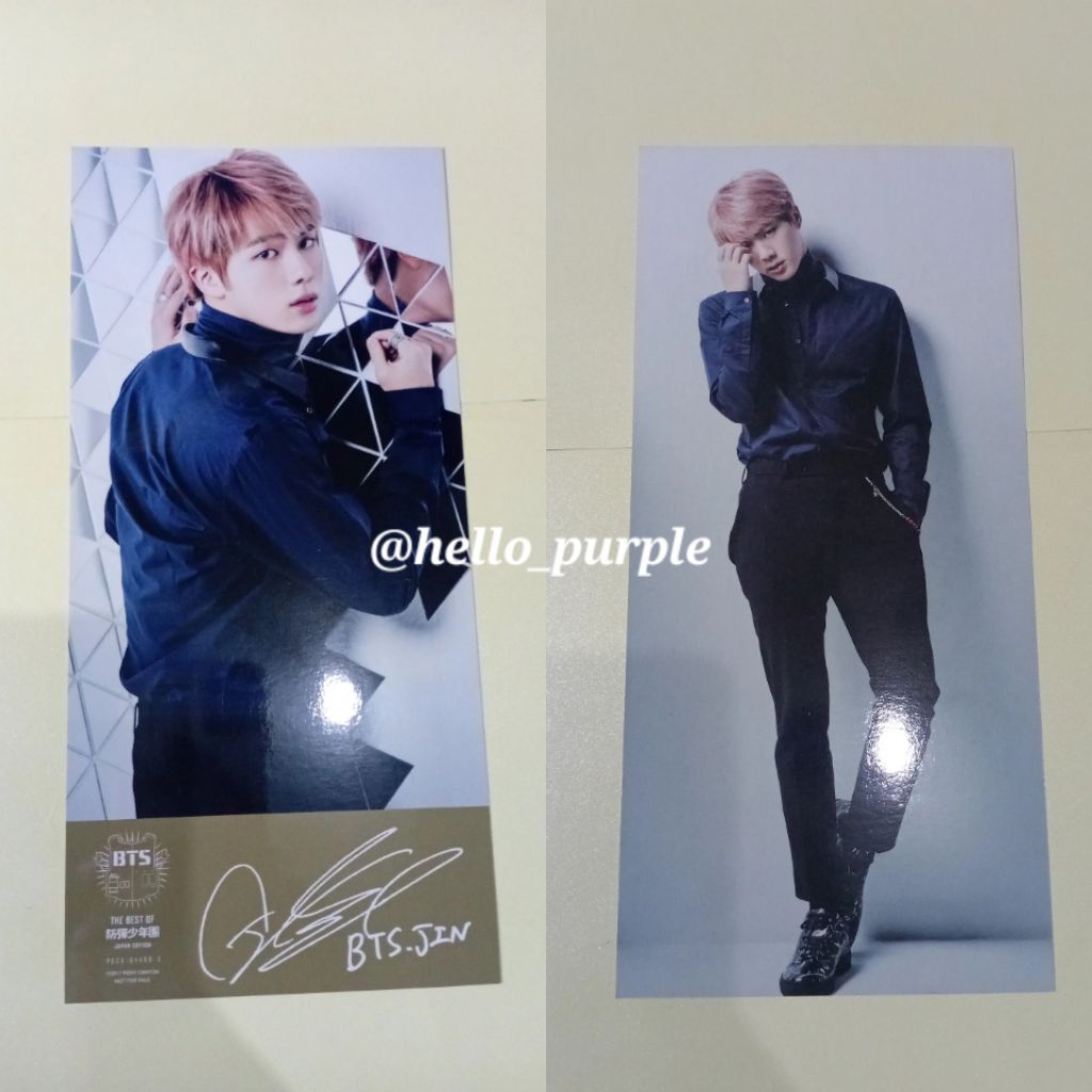 (Rare) Ready BTS Seokjin Jin Postcard Best Of The Best Japan