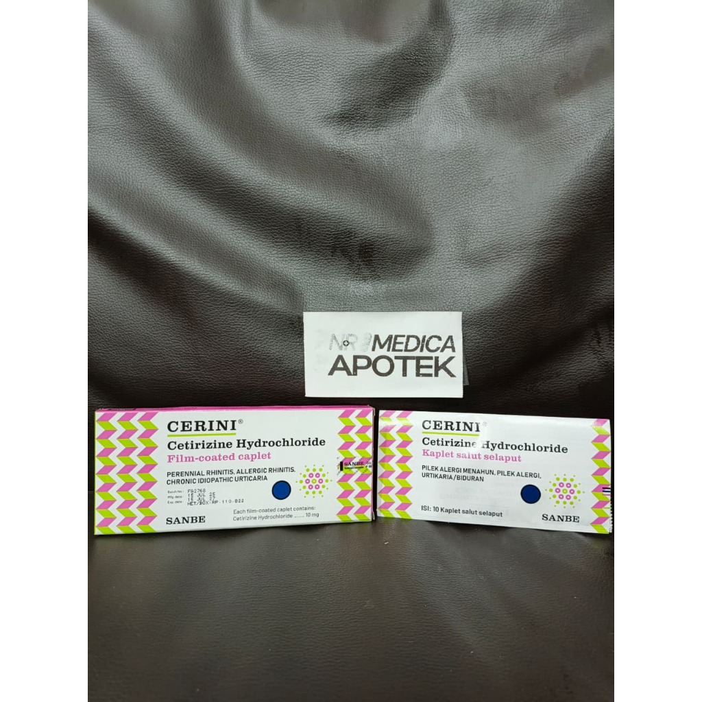 CERINI cetirizine Hydrochloride 10 mg 1 strip (10 tablet) / membantu meredakan alergi
