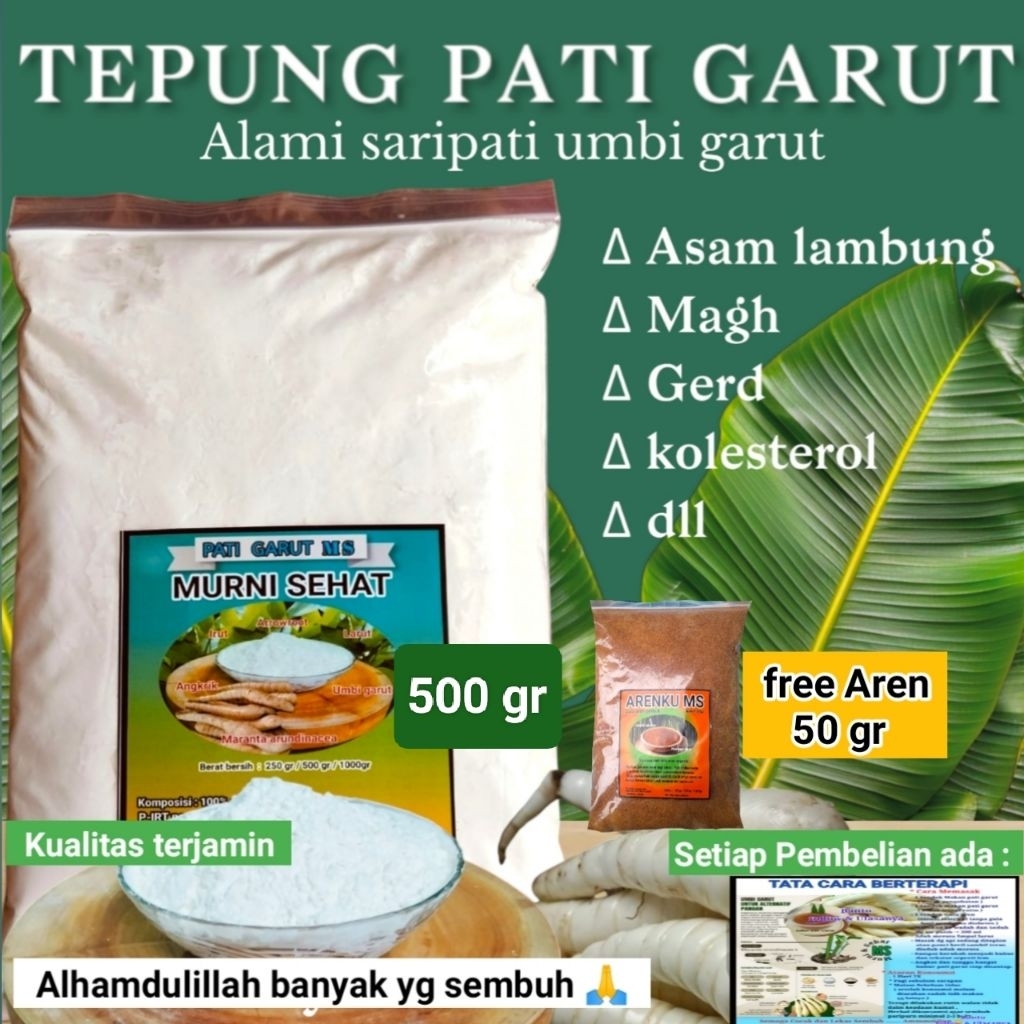 Tepung PATI GARUT , Aci irut , Aci Angkrik Bonus Aren 50gr