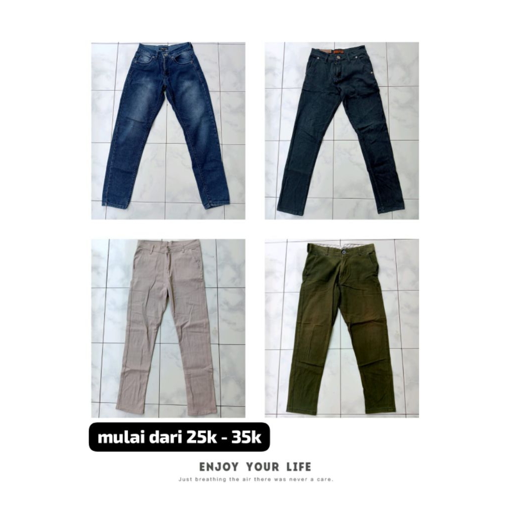 celana jeans dan chinos pria pl