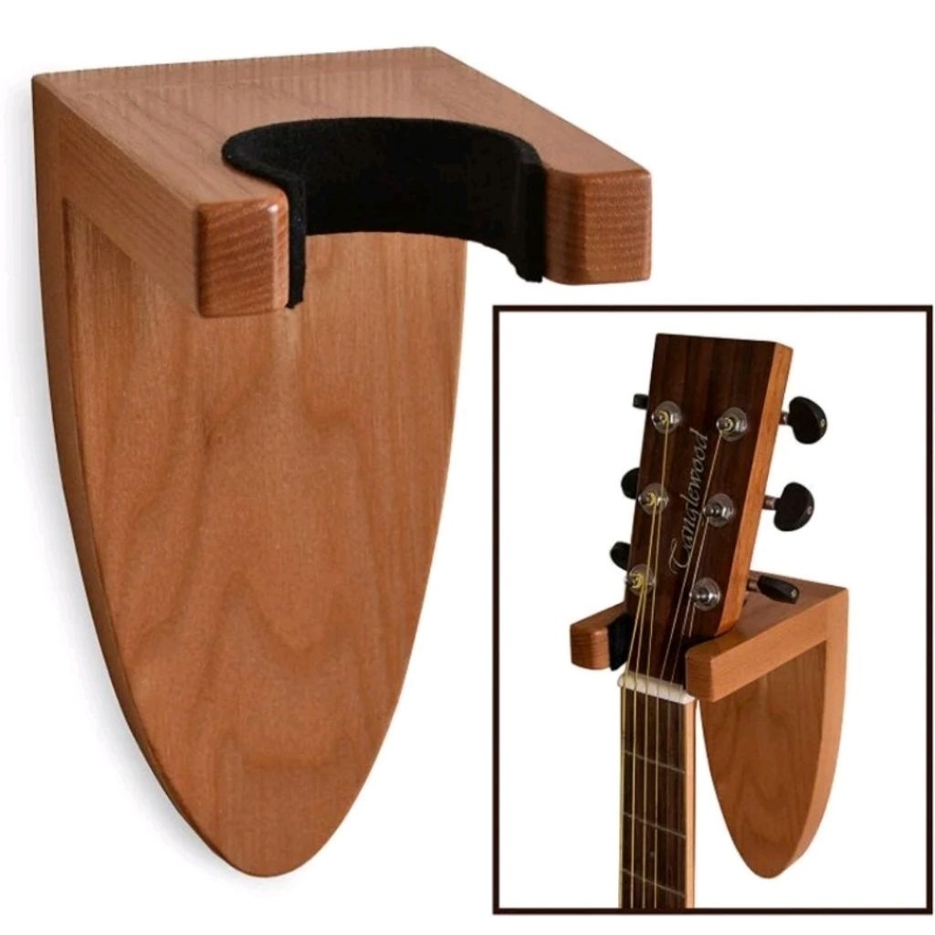 RAK DINDING KAYU GITAR ESTETIK , GANTUNGAN GITAR , RAK GITAR PEMEGANG UNTUK GITAR LISTRIK AKUSTIK BA