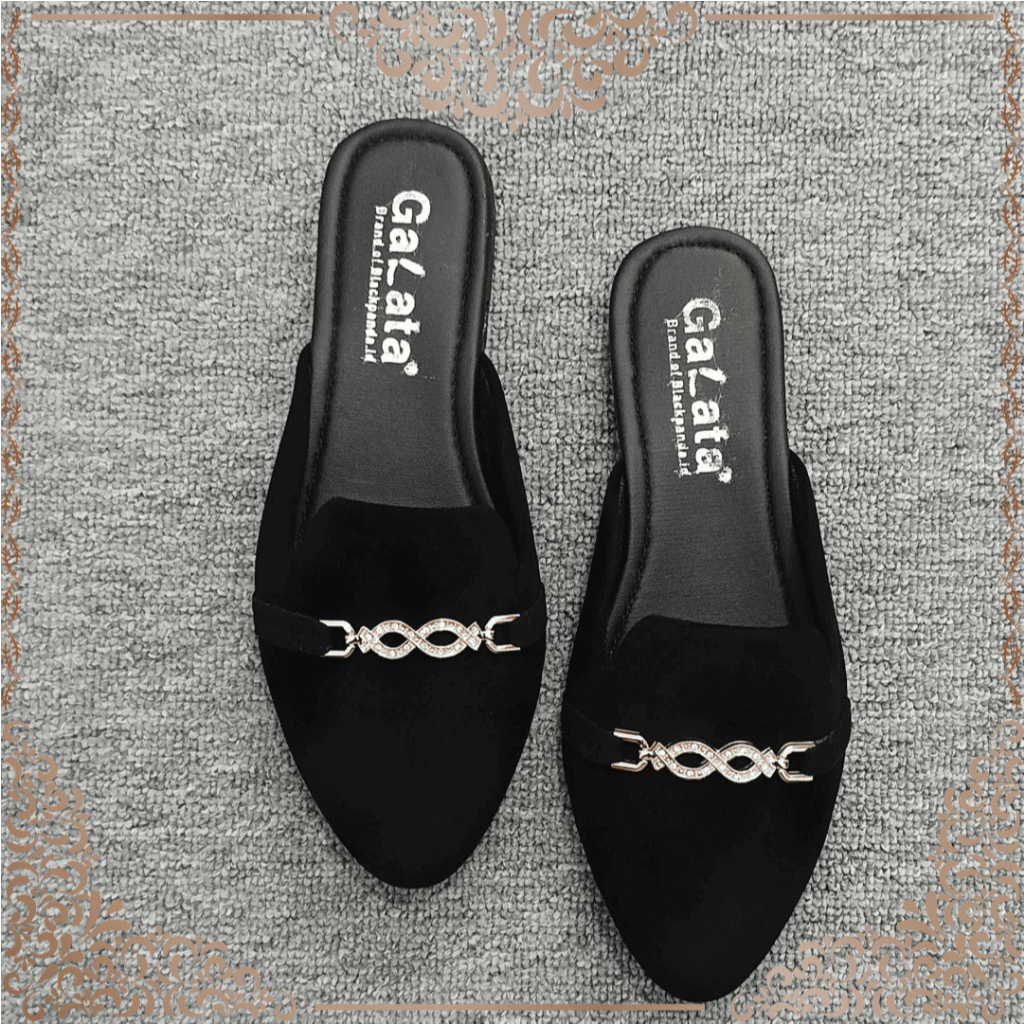 Black Panda Kenan Bustong - Sepatu Black Panda Original - Flat Shoes Wanita