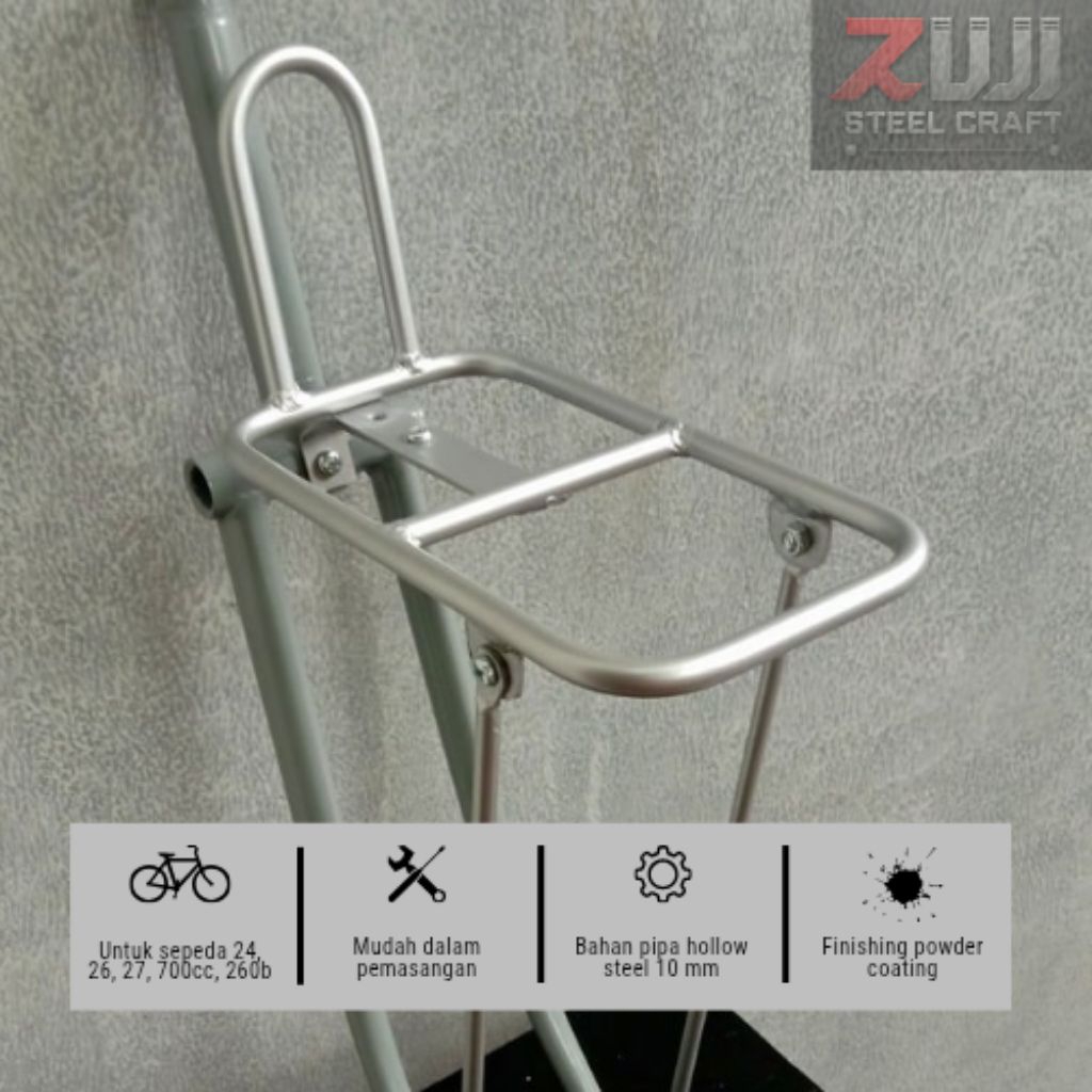 Front Rack Sunrise Like Nitto Silver Rak Depan Sepeda Kalcer Mtb Vintage Commuter Federal  Fixie  Mi