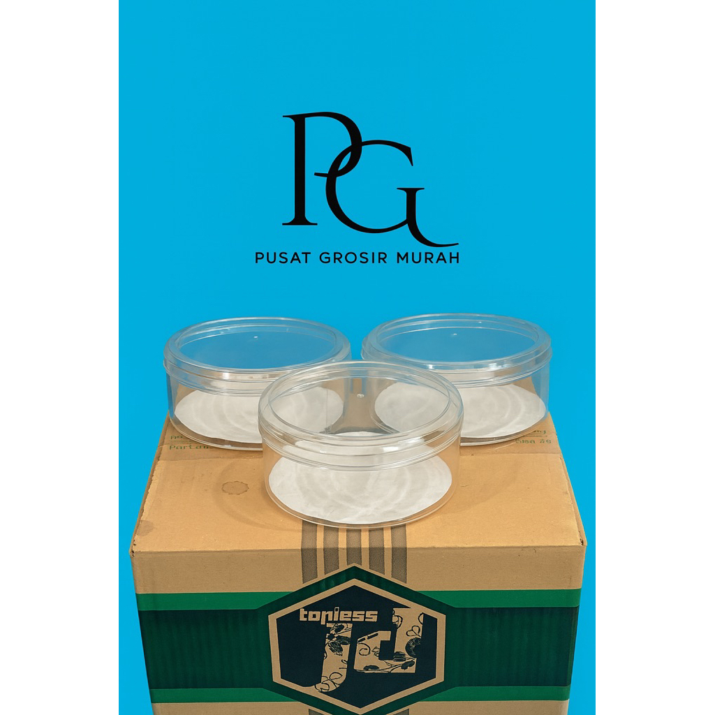B47 Toples Kue Kering Anti Pecah Bulat 250gr / 500gr / 750gr / Rec 350ml / Dessert 250gr / Sekat 4