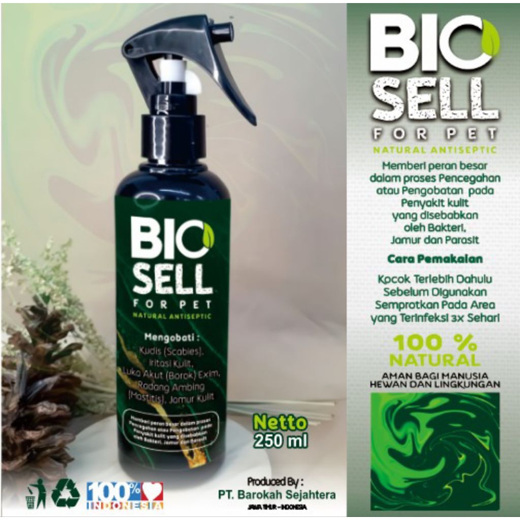 Biosell Obat PMK pada hewan Sapi Kambing 250ml