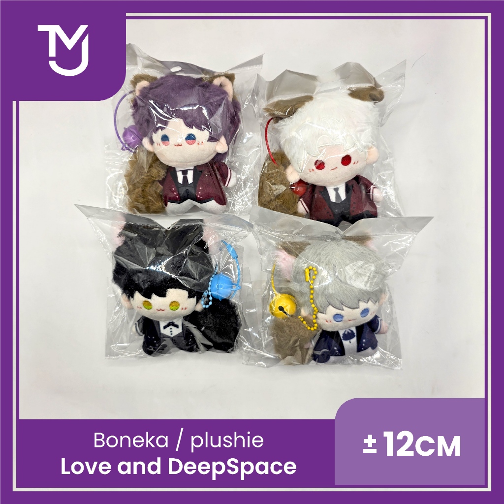 Luxury Plushie Chibi Doll Love and Deepspace 12cm boneka kitty Rafayel Zayne Xavier Sylus