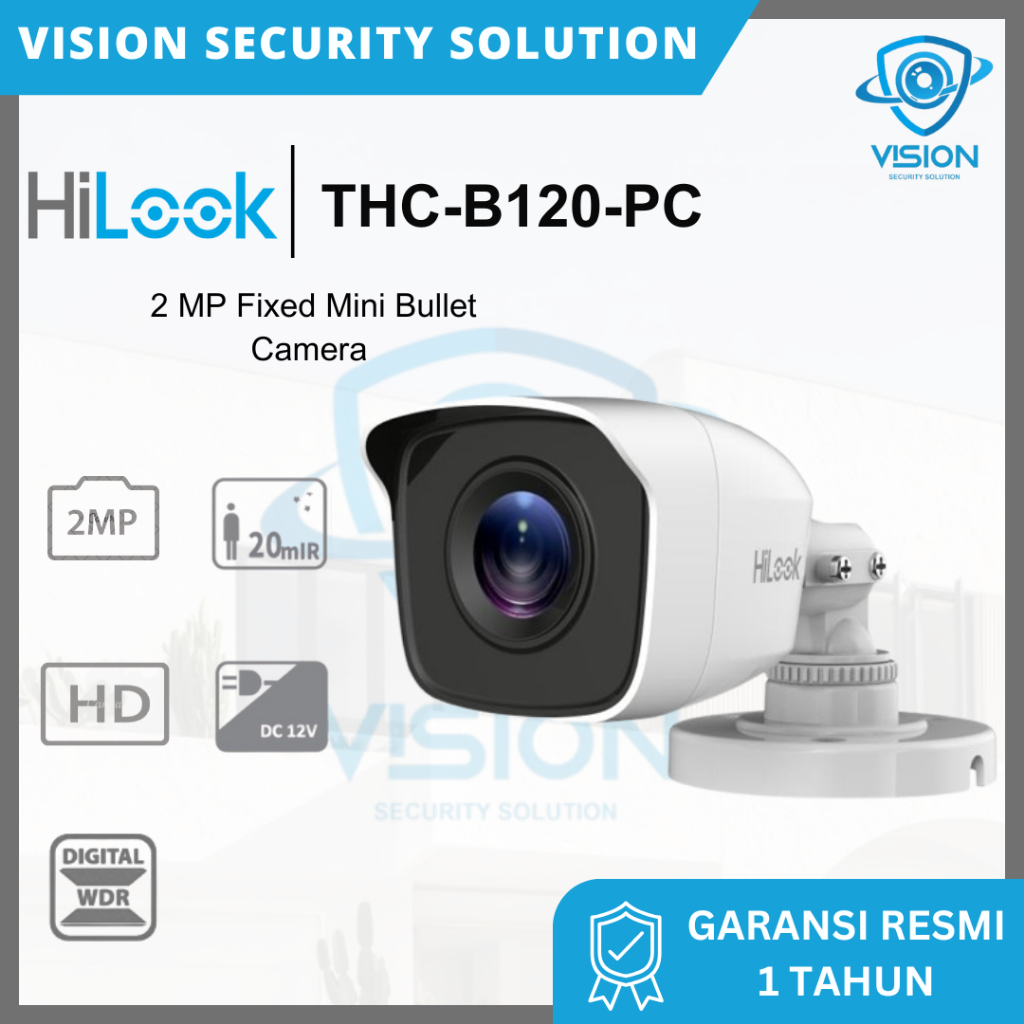 Hilook THC-B120-PC 2MP By Hikvision CCTV Outdoor Eco Series HDTVI Smart IR
