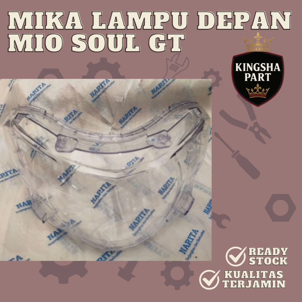 Mika Lampu Depan Mio Soul GT mika kaca depan mio soul gt merek Narita