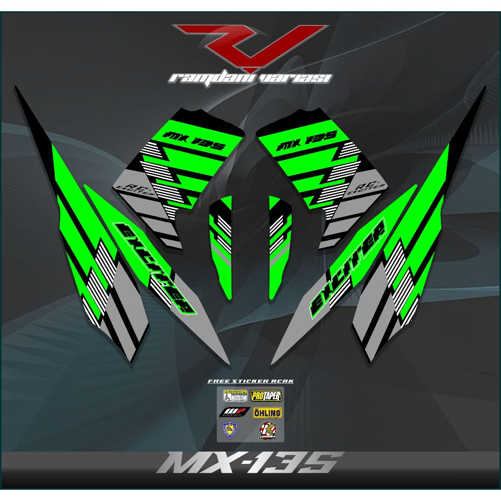 STRIPING STIKER JUPITER MX OLD/MX LAMA/STIKER MX 135/STRIPING MX 135 LAMA EXCITER