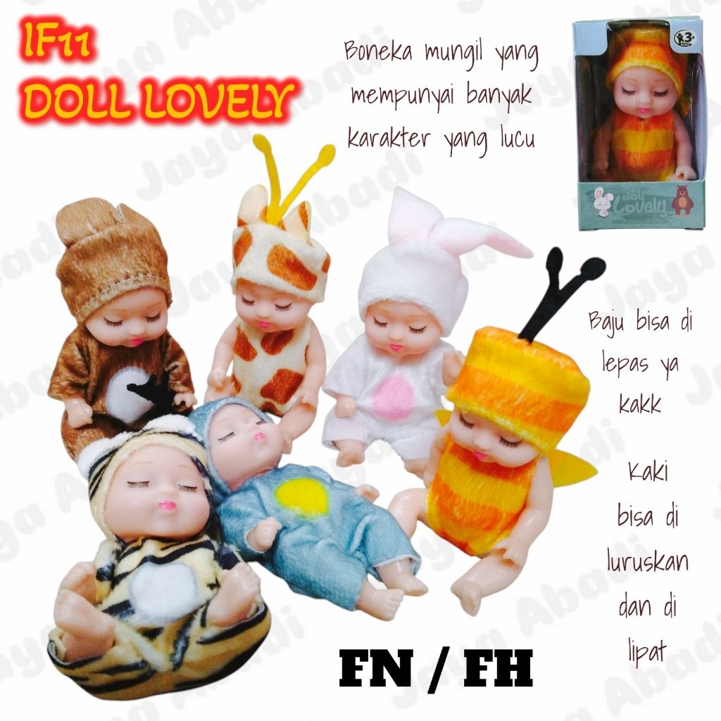 IF11 | DOLL LOVELY / BONEKA MINI / BABY DOLL / BONEKA VIRAL