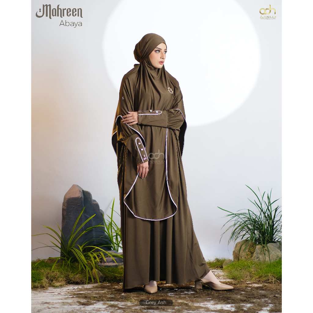 Gamis Wanita Muslimah Bat Wing Mahreen Abaya by ADINA.ID Official Store Size XS-XXL