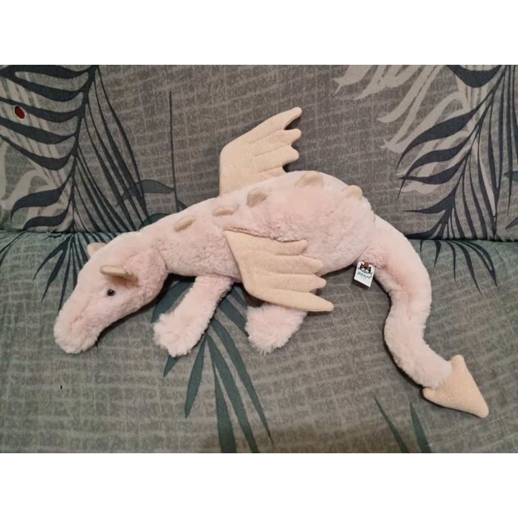 Rose dragon size Large New without tag by jellycat 50cm