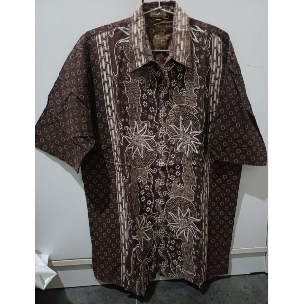 Kemeja batik lengan pendek (preloved)