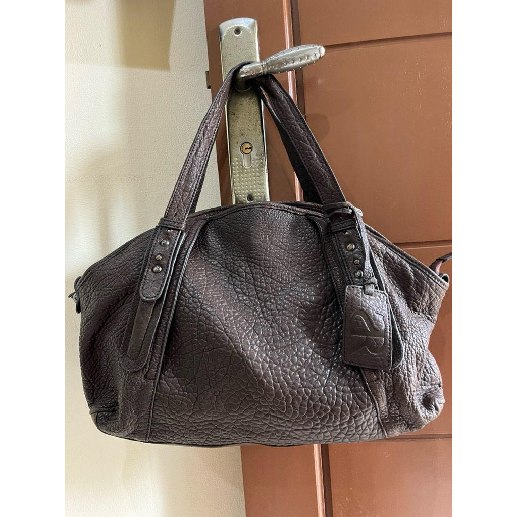 Tas Preloved Tote Bag Kulit Gajah Kulit Asli Sergio Renato