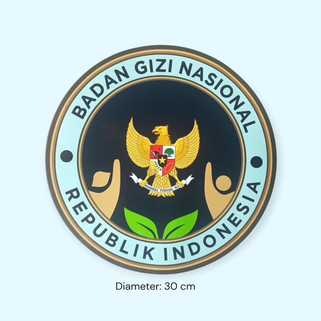 Sticker Logo Badan Gizi Nasional BGN Printing