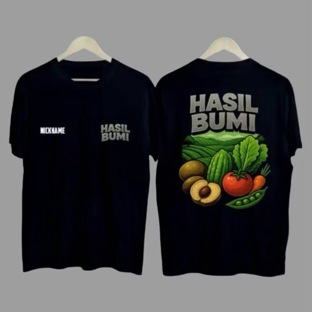 TSHIRT/KAOS PETANI SAYURAN HASIL BUMI