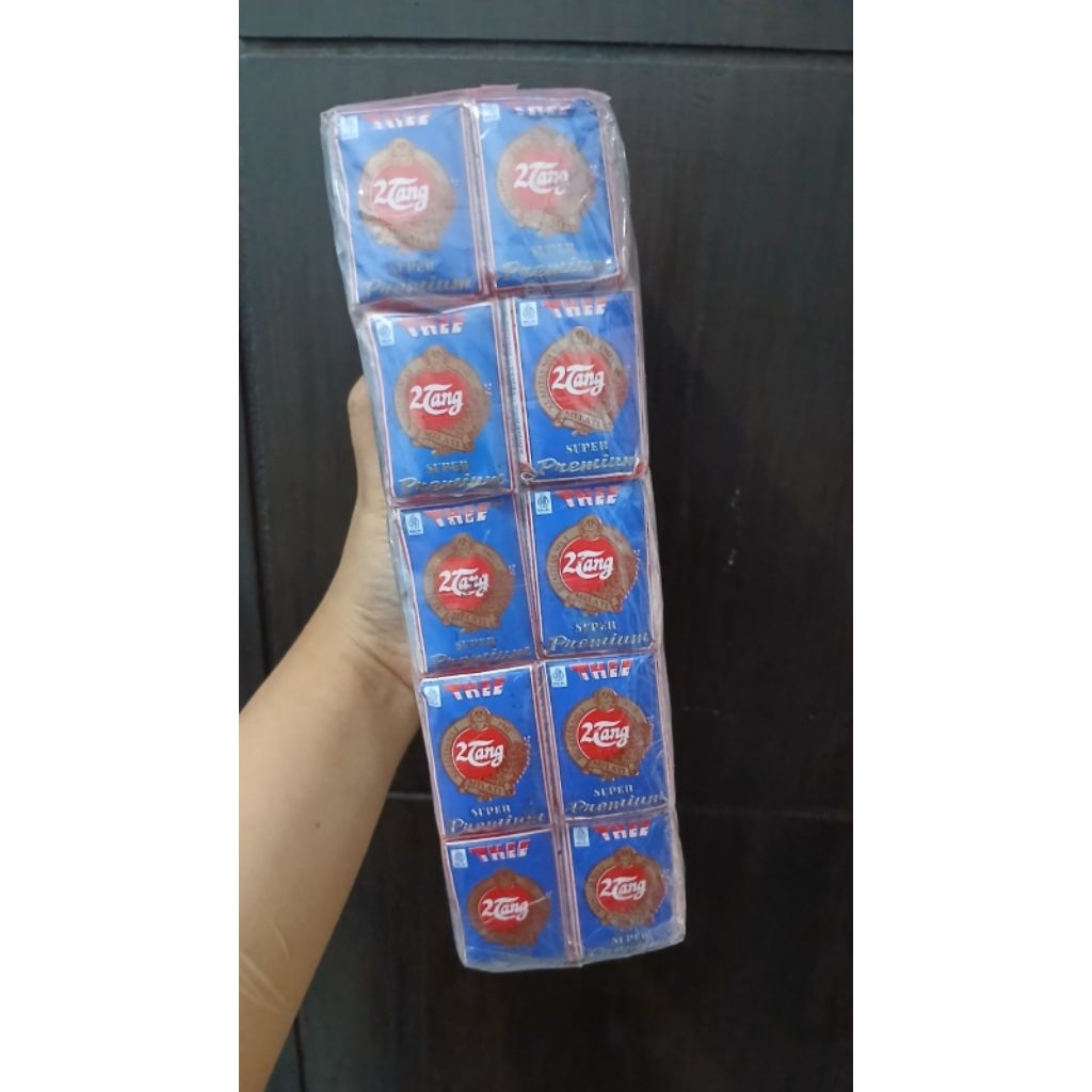 TEH 2 TANG BIRU SUPER PREMIUM 1 SLOP ISI 50PCS