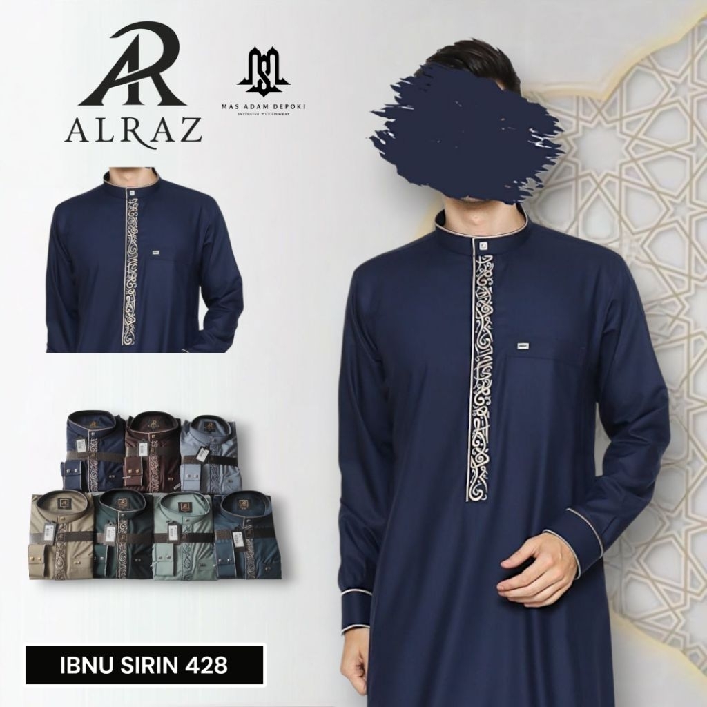 Jubah Al Raz Ibnu Sirin Bordir Premium Manset