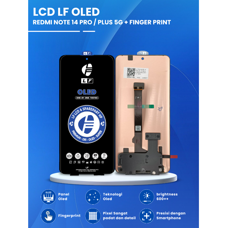 LF - LCD XIAOMI REDMI NOTE 14 PRO PLUS 5G OLED + FINGERPRINT