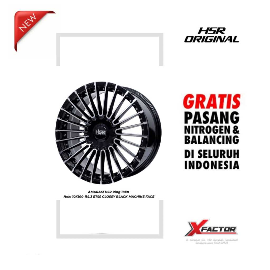 VELG MOBIL R18 HSR R18 AMARASI R18X8 H 5X100 - 5X114,3 ET45