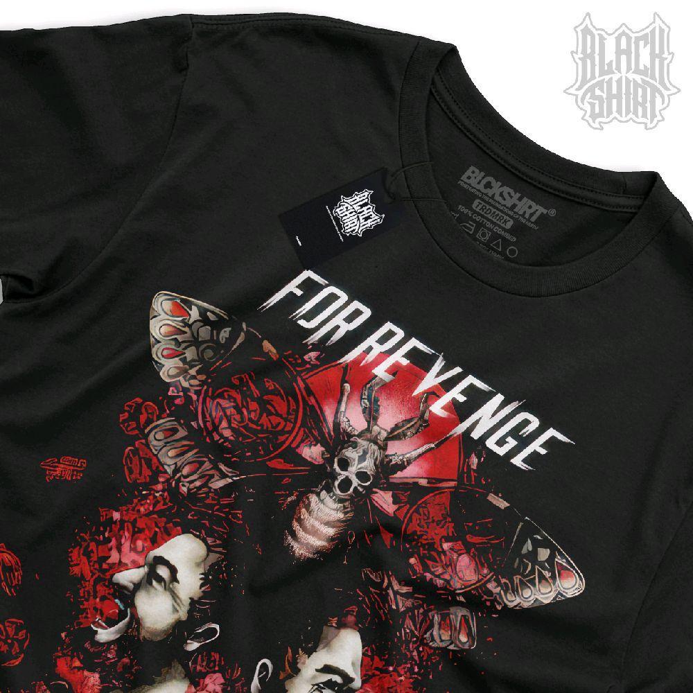 Kaos musik band For revenge / Jentaka / Blackshirt / Unofficial Merchandise / Cotton combed 24s Heav