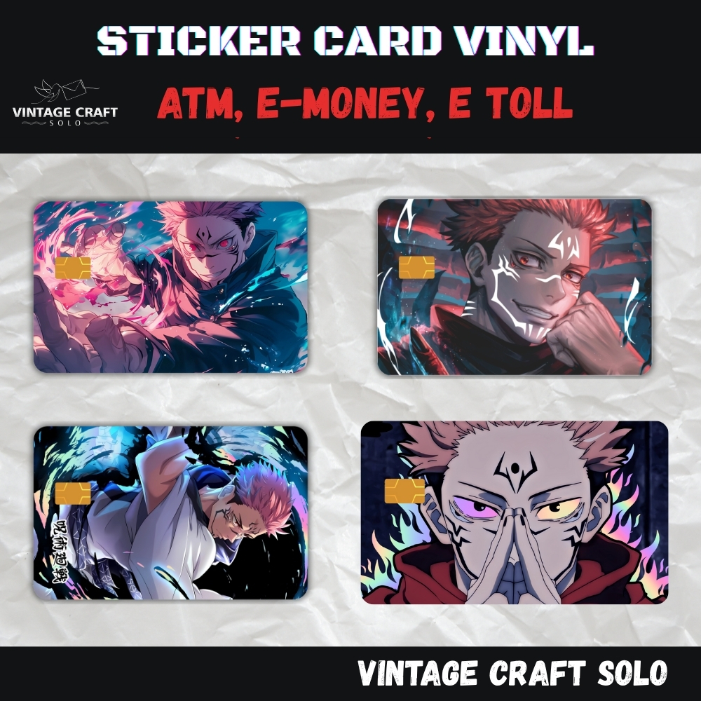 Stiker Vinyl Skin ATM Brizzi Flazz Sukuna Anime Jujutsu No Kaisen
