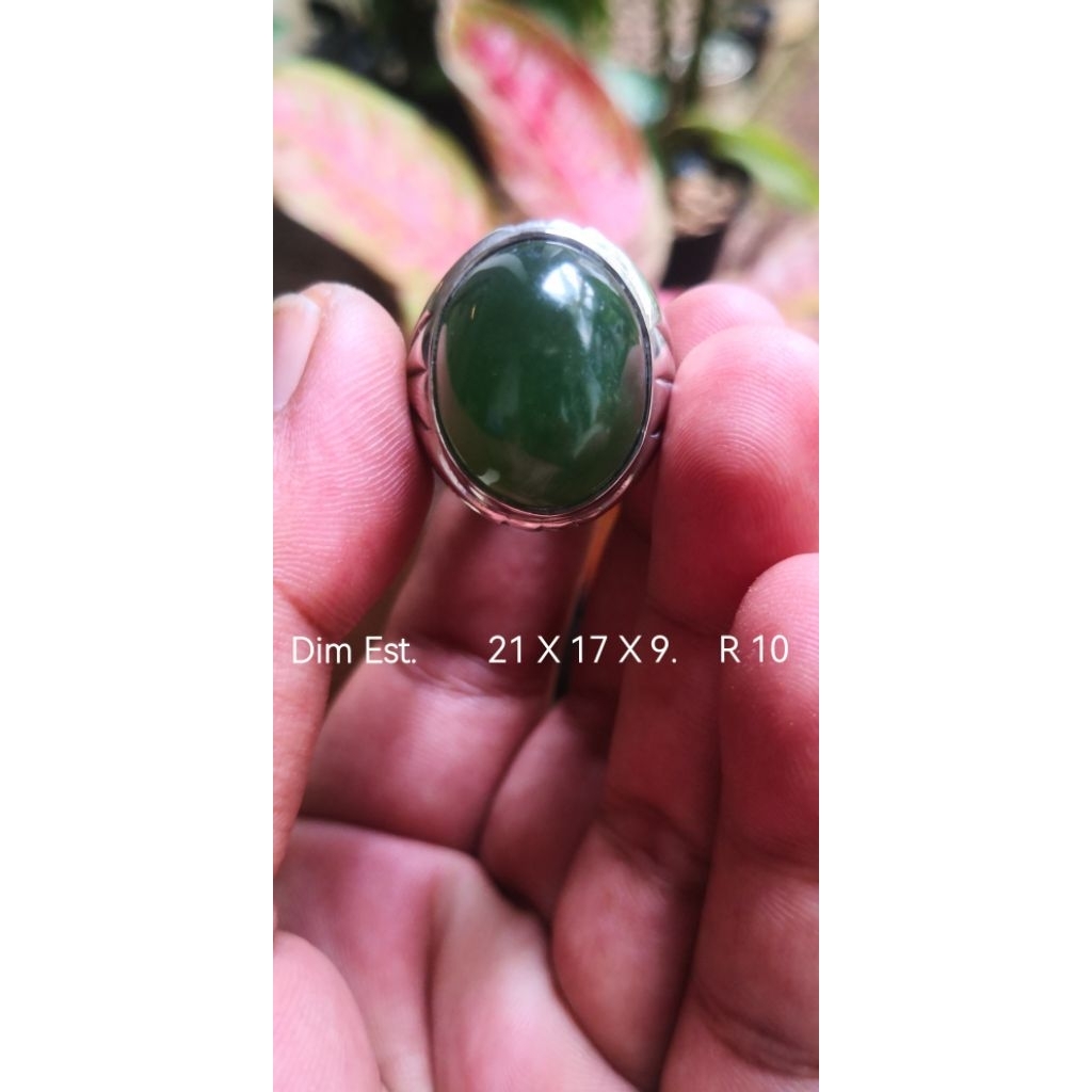 Cincin Batu Akik Aceh Serpentin Hijau Botol Simpanan lama BUKAN bacan kalimaya pirus ruby safir pand