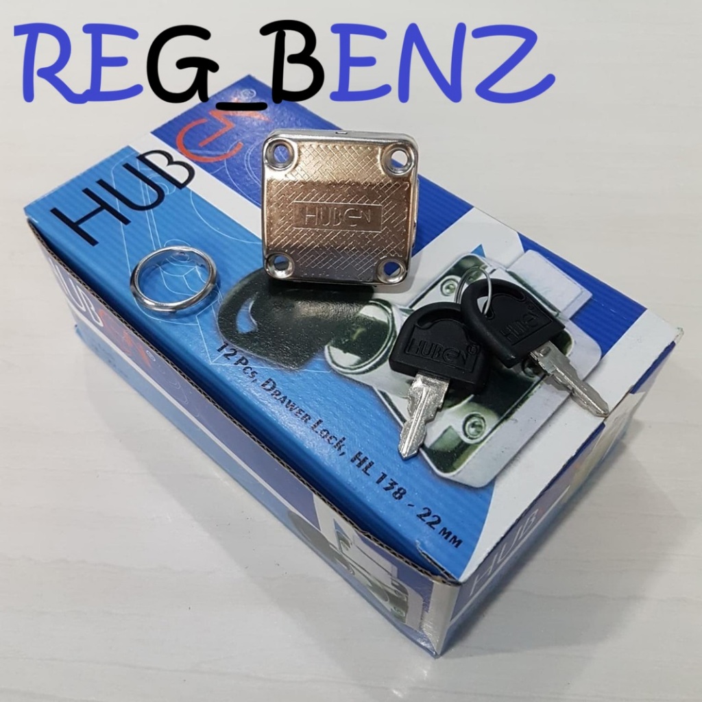 [Grosir 12 pcs] Kunci Laci Huben HL138 - 22mm | Kunci loker huben HL 138-22 | Kunci Silinder 22 mm