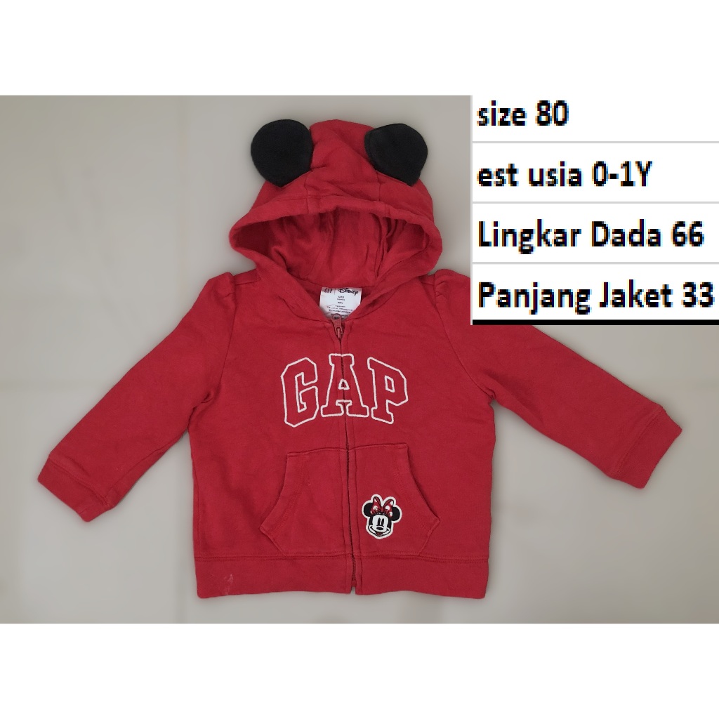 Jaket GAP - Jaket Preloved Second Anak Remaja-Dewasa Varsity Tebal Outdoor Waterproof Hoodie