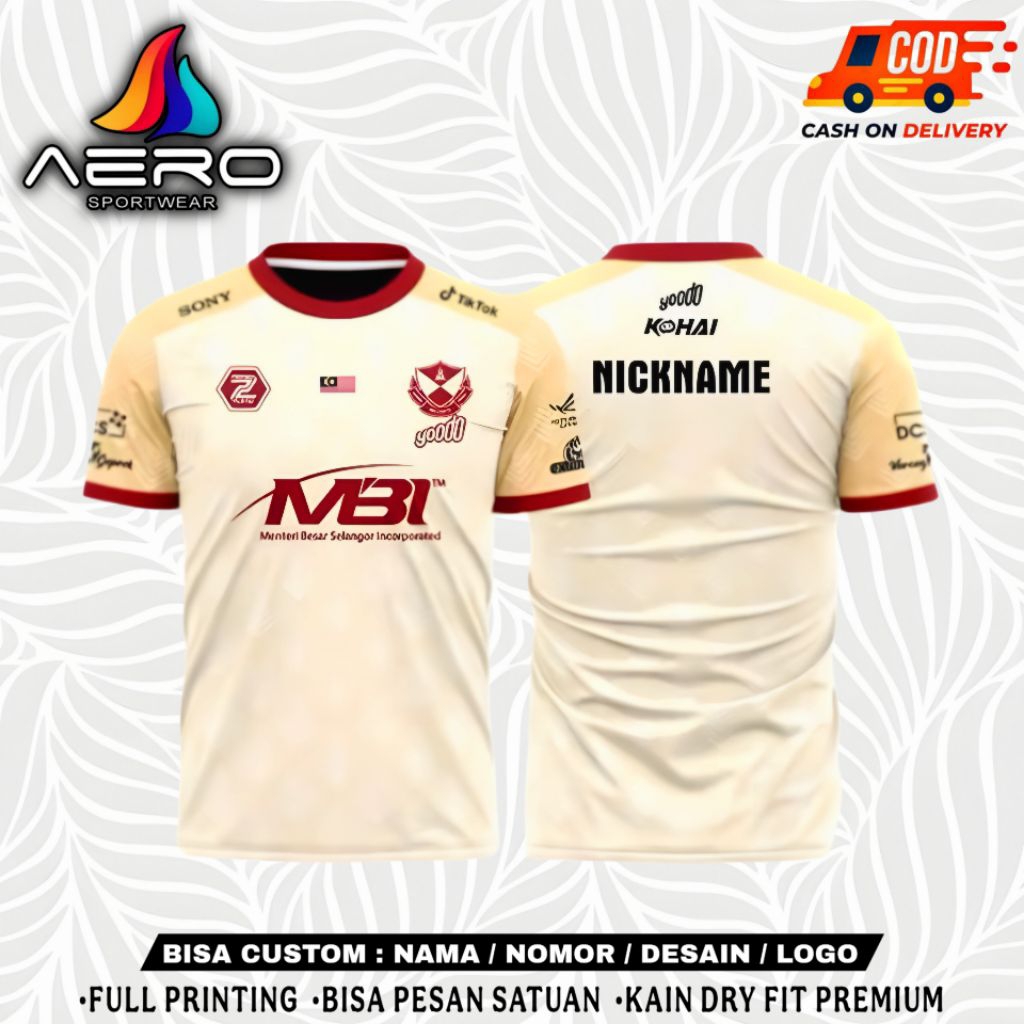 JERSEY ESPORT SELANGOR RED GIANT SRG MSC 2024 FREE NICKNAME
