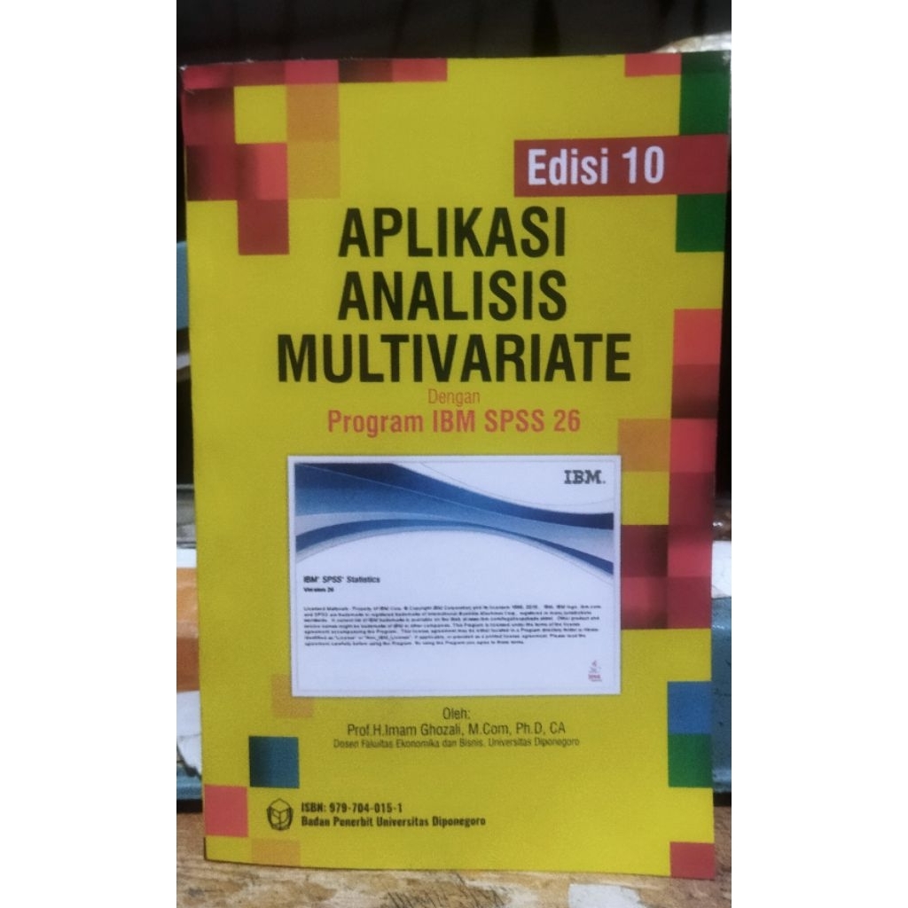 buku aplikasi analisis multivariate dengan program IBM SPSS 26