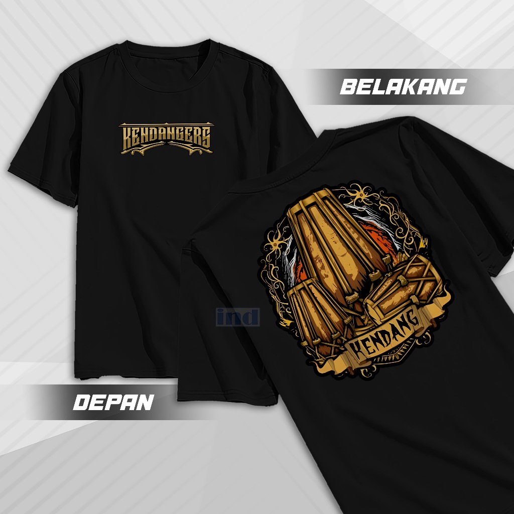 KAOS KENDANG  KAOS KENDANG RAMPAK BAHAN COMBED 30S