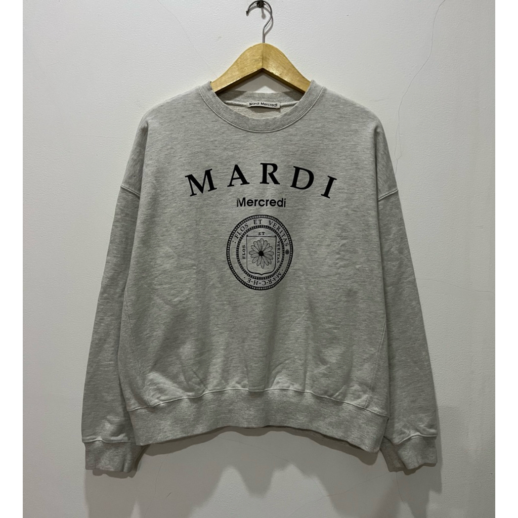 Crewneck Mardi Mercredi Light Grey / Sweatshirt Mardi Mercredi