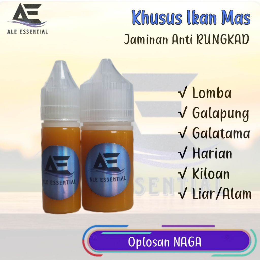 AE Essen Oplosan Ikan Mas NAGA (Nangka Geranium) 15/30ml Jaminan Anti RUNGKAD