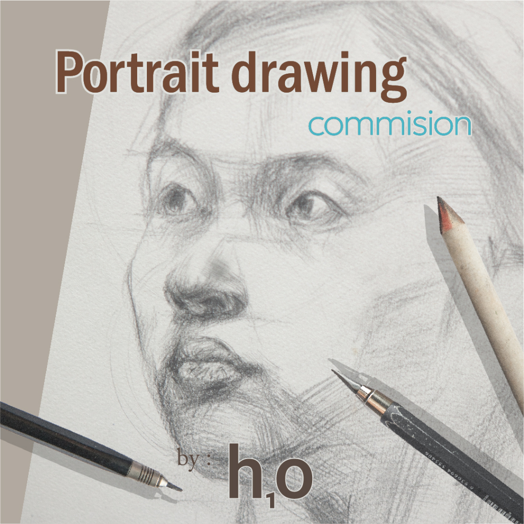 Sketsa wajah hitam putih