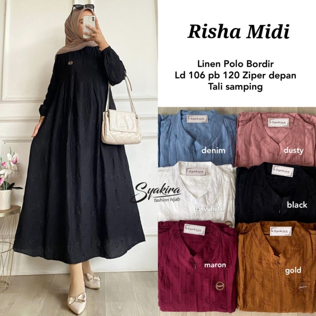 Risha Midi By Syakira || Gamis