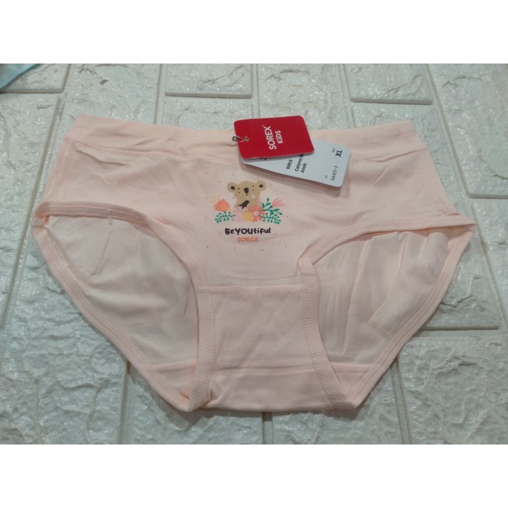 Celana Dalam Sorex Kids M L XL | Celana Dalam Anak Perempuan Sorex Kids Warna Motif | CD Anak Cewek 