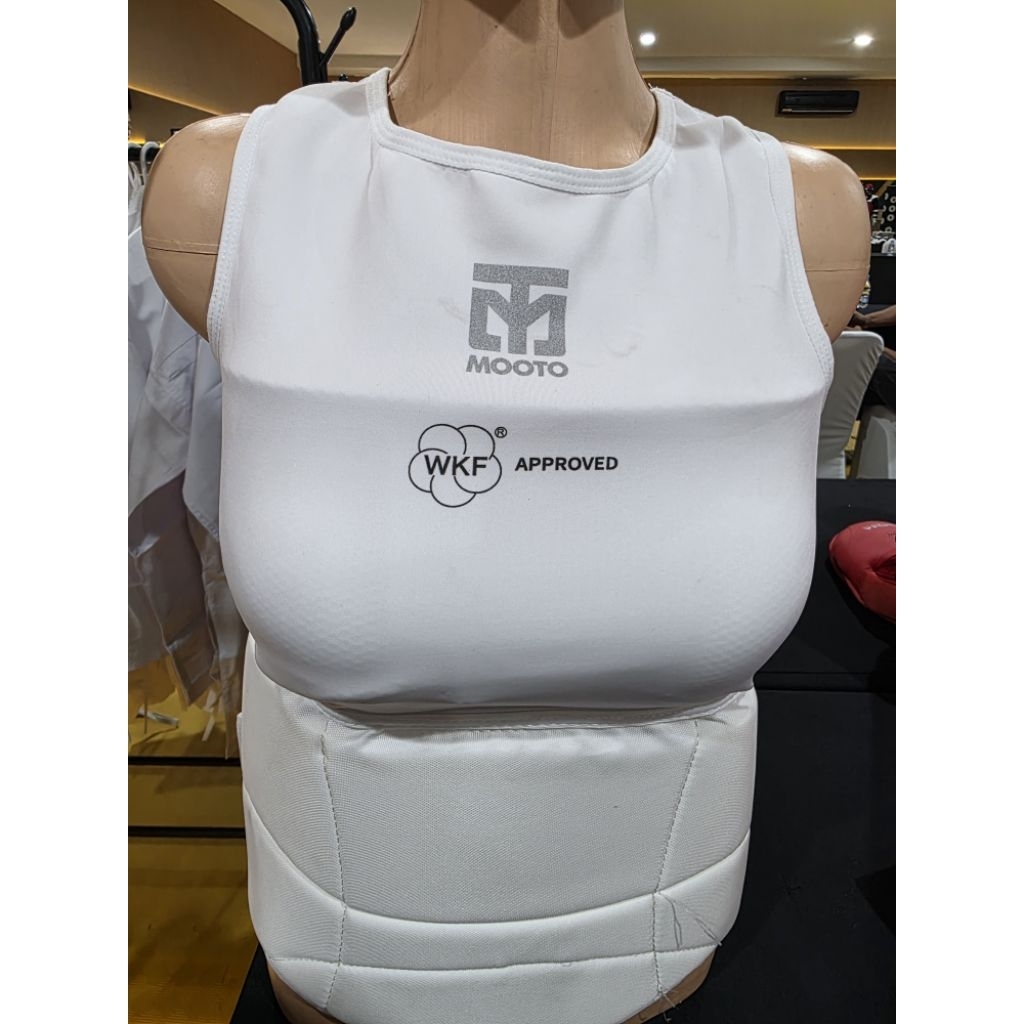 Ladies Chest Body Protector Karate Mooto WKF APPROVED Original Pelindung Dada Wanita Karate
