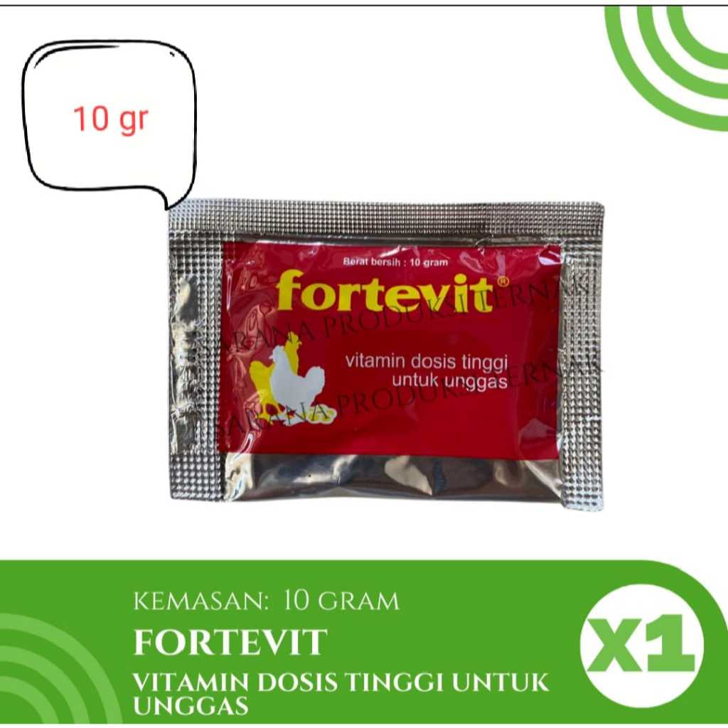 FORTEVIT (10 gr kecil) MEDION VITAMIN AYAM BURUNG UNGGAS