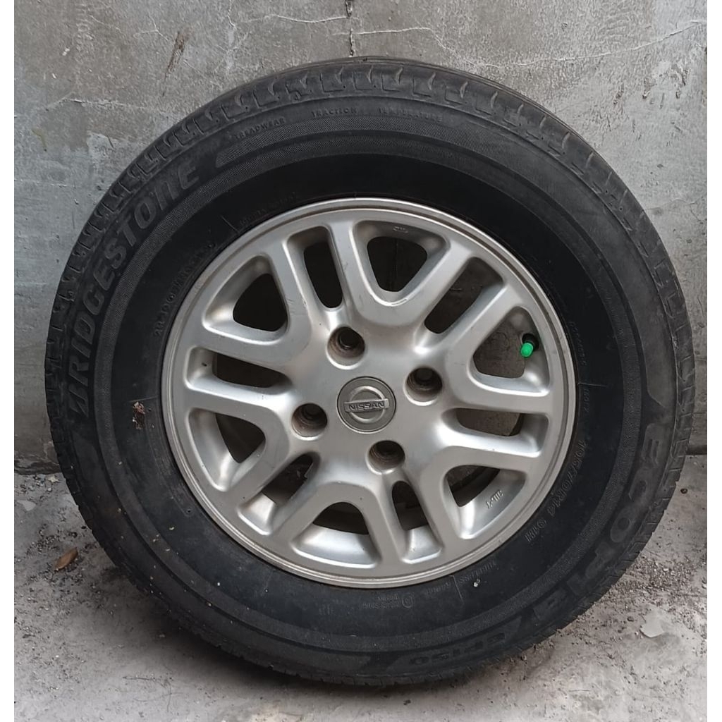 Velg bekas copotan ASLI bawaan Nissan Evalia Ring 14 + BAN 195/70 R15 Pnp