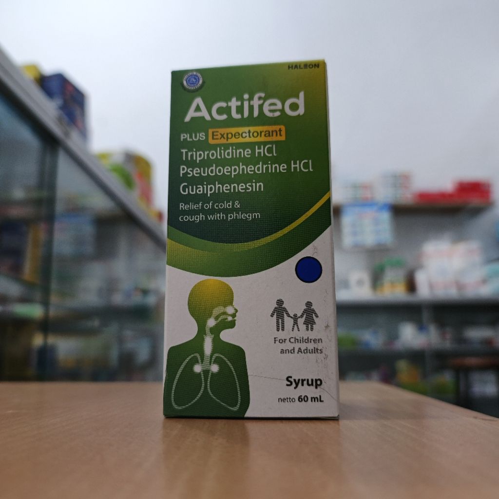 actifed plus expectorant sirup 60ml | actifed hijau