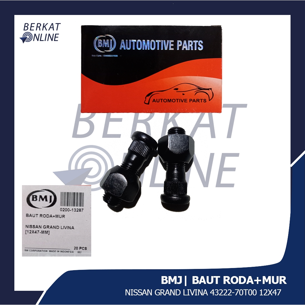 BMJ Baut Roda+Mur Nissan Grand Livina 43222-70T00 12x47