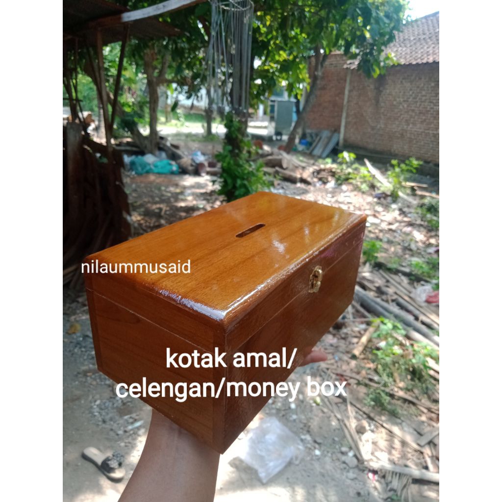 kotak amal/kotak amal kayu/kotak amal masjid/celengan/money box