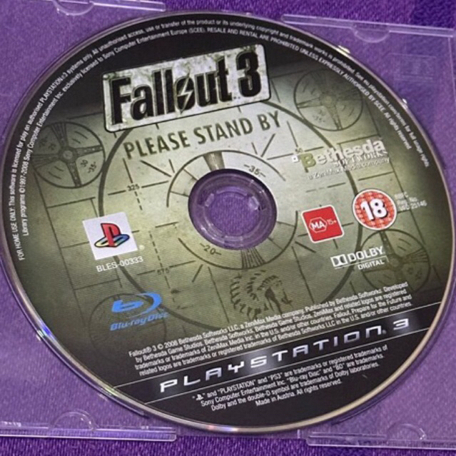 kaset ps3 ori pal fallout 3