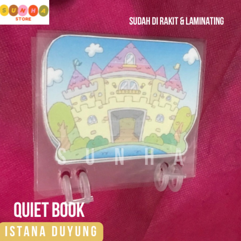 Quiet book istana duyung / paper doll book istana duyung / paper doll house istana duyung